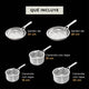 Batería de Cocina 5 Piezas Acero Inoxidable Ninja EverClad