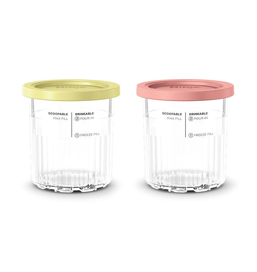 2 Recipientes libres de BPA con tapa CREAMi Deluxe Ninja