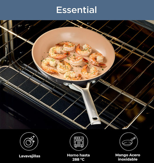 Batería de Cocina 12 Piezas Antiadherente CeramicLock Ninja