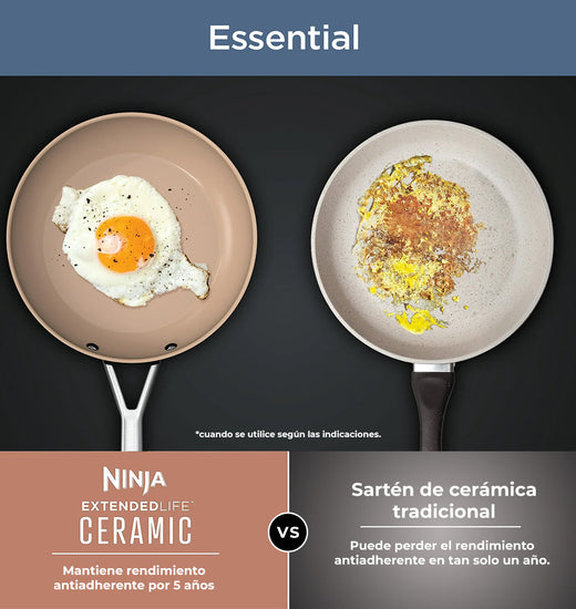 Batería de Cocina 12 Piezas Antiadherente CeramicLock Ninja