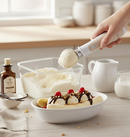 Cuchara Recargable Térmica para Helado Aura