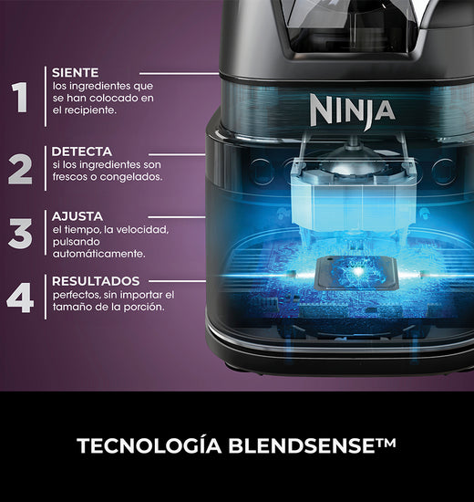 Licuadora y Procesadora 3 en 1 Detect Power Pro Blendsense Ninja