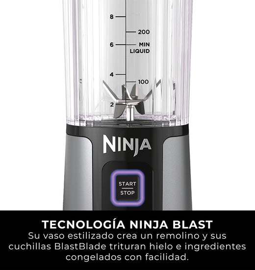 Licuadora Individual Inalámbrica Ninja Blast Negra