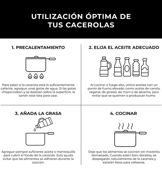 Set de 3 Cacerolas Antiadherentes Zerostick Ninja
