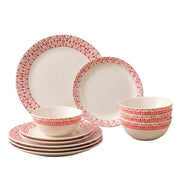 Set de 12 platos Graphic Stitch Corelle