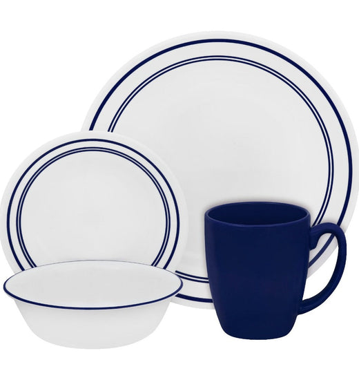 Set de vajilla Classic Cafe Blue Corelle de 16 piezas Chef lab CL