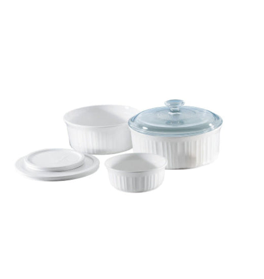 Set Fuentes Circulares Corningware 6 piezas French White