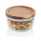 Set de 2 contenedores redondos Wooden Storage Pyrex