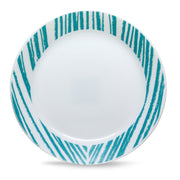 Plato de fondo color celeste Geometrica  Corelle 26.7 cm