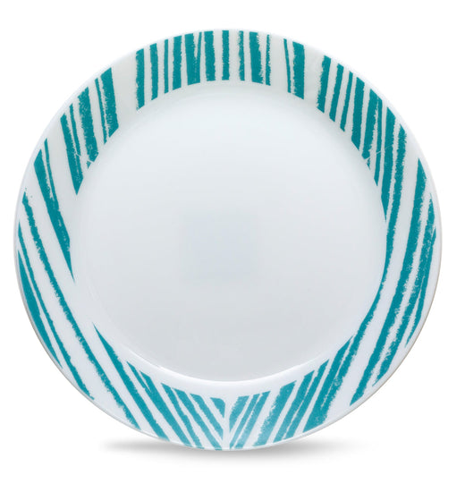 Plato de fondo color celeste Geometrica  Corelle 26.7 cm