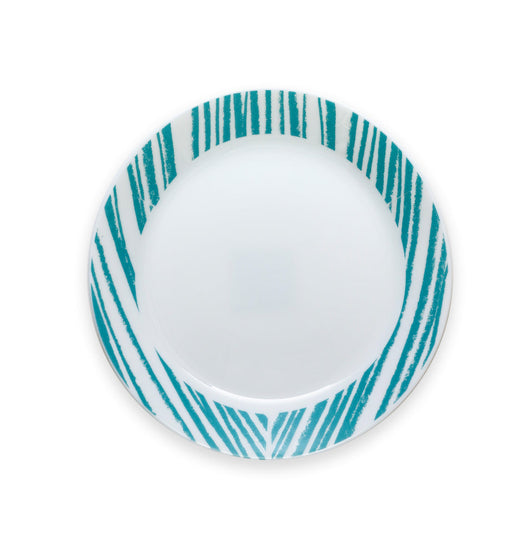 Plato de fondo color celeste Geometrica  Corelle 26.7 cm