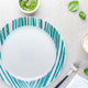 Plato de fondo color celeste Geometrica  Corelle 26.7 cm